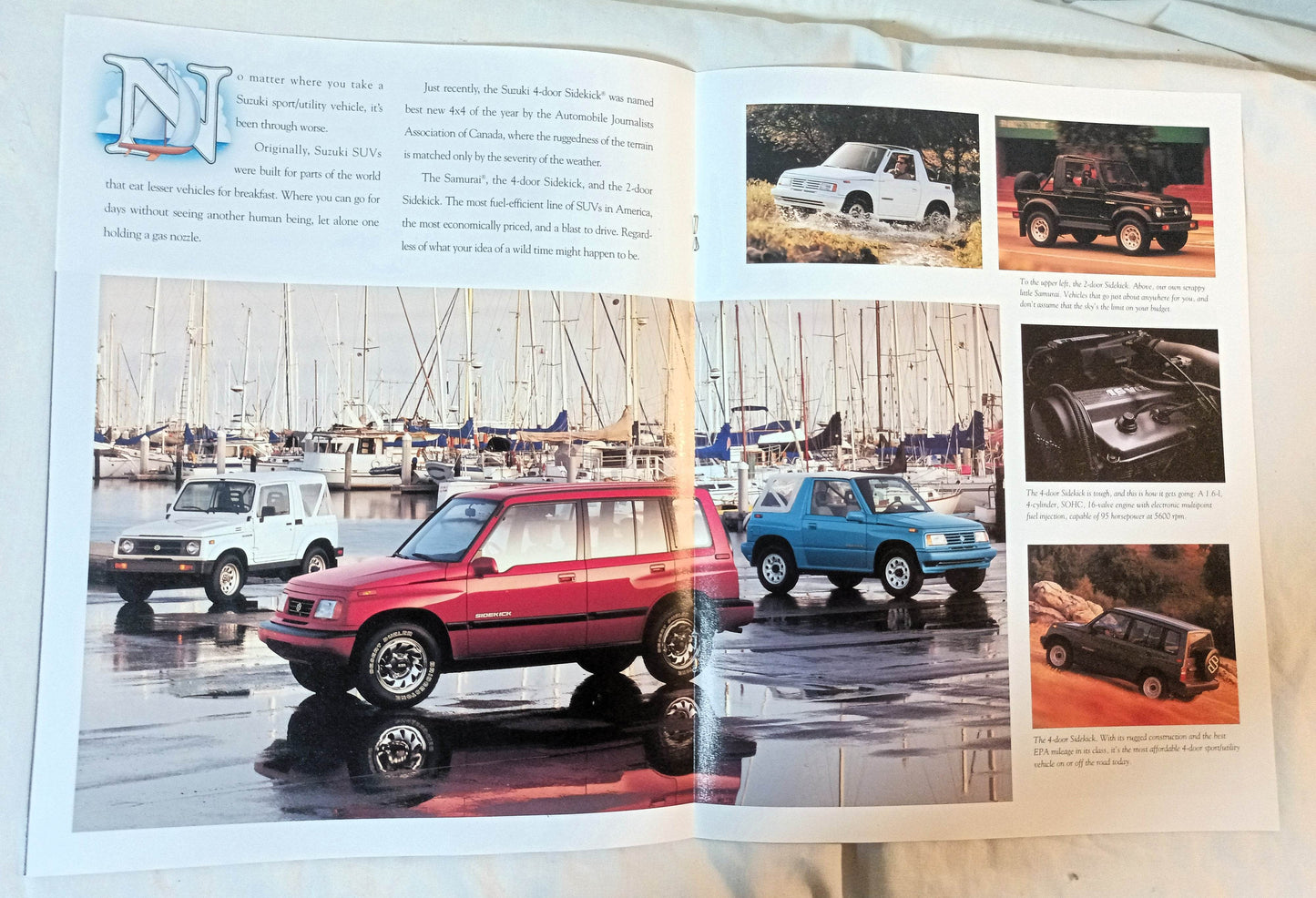 Suzuki 1993  Full Line Dealer Sales Brochure Samurai Sidekick Swift - TulipStuff