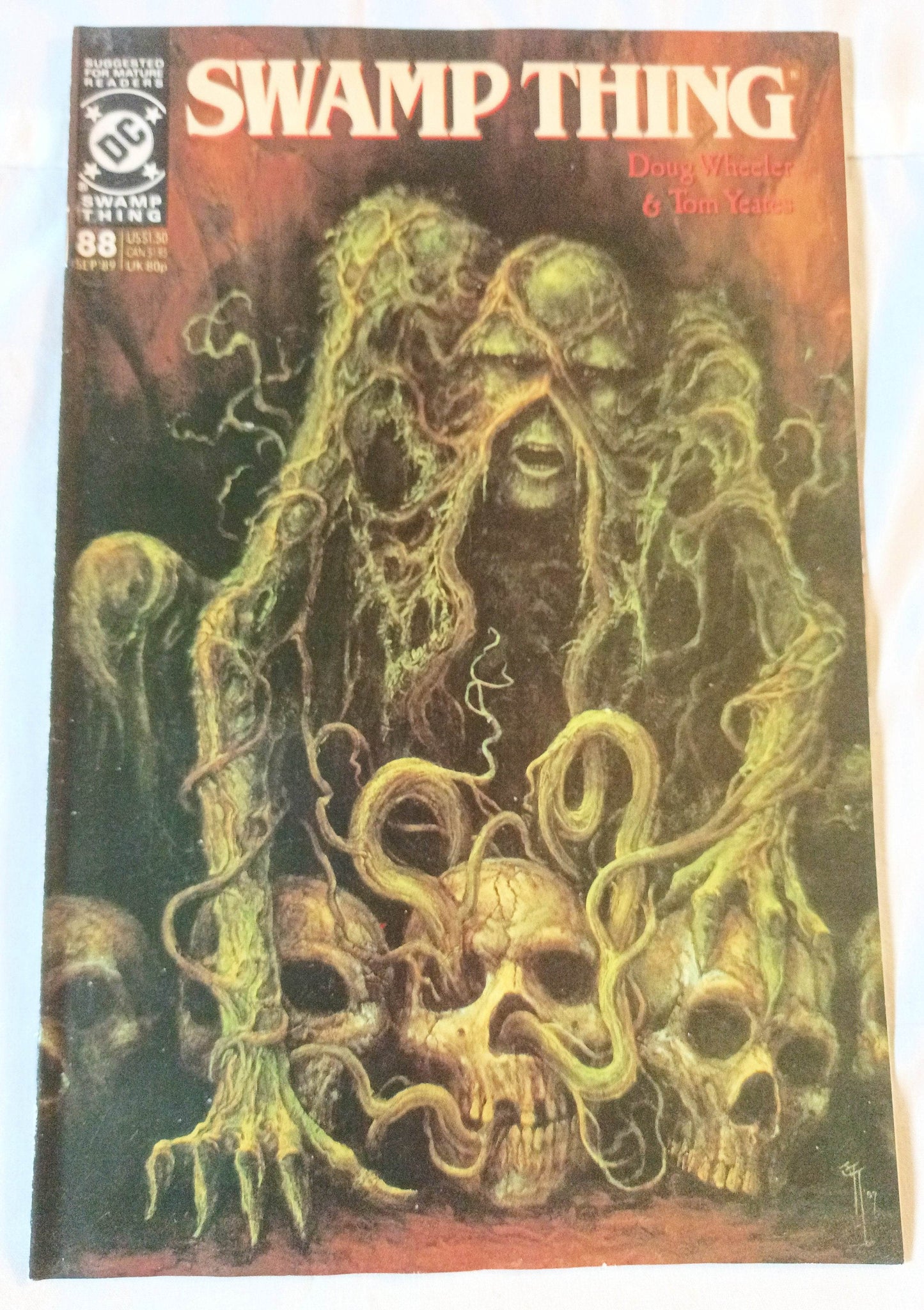 Swamp Thing Issue #88 September 1989 Wheeler Yeates DC Comics - TulipStuff