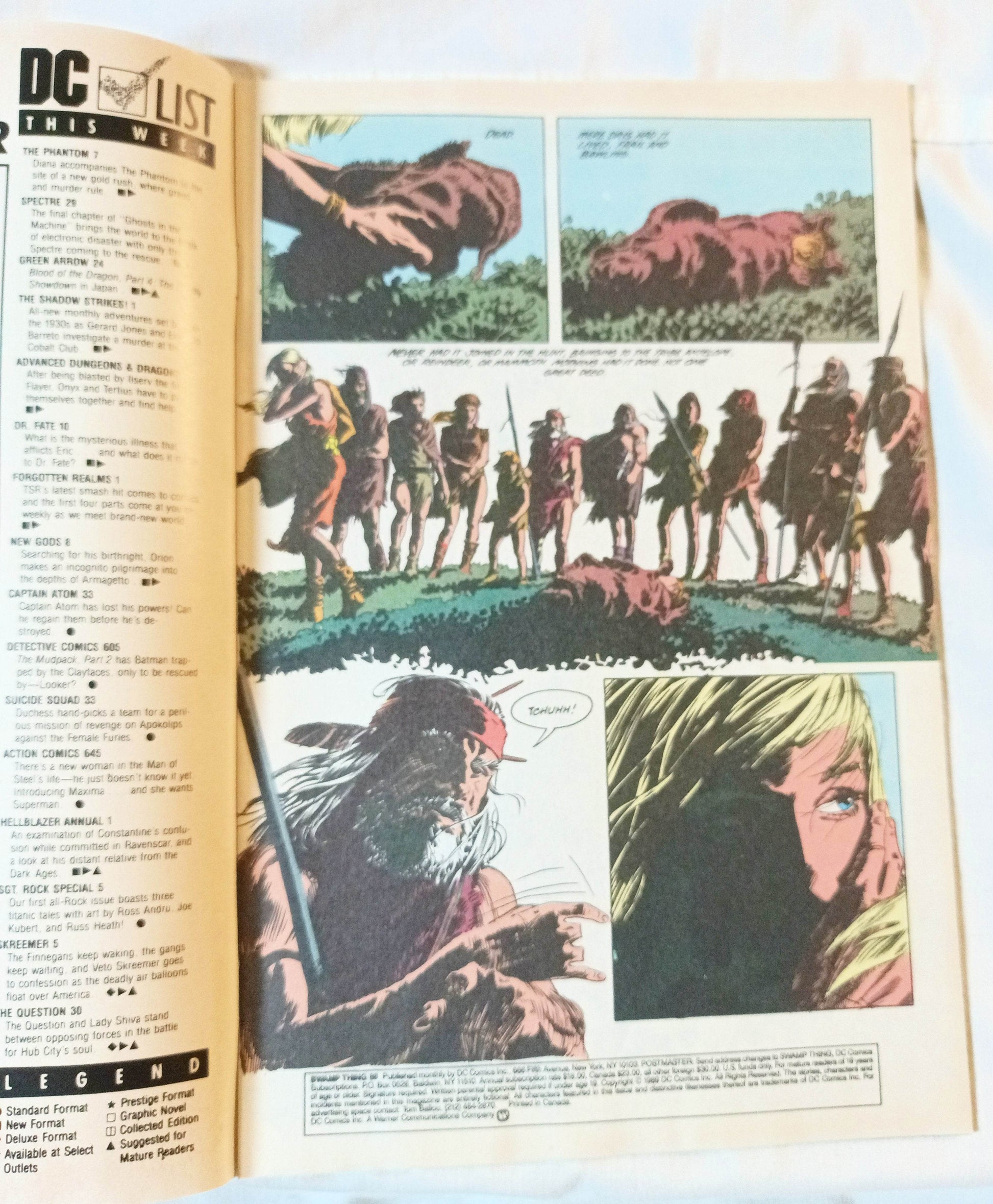 Swamp Thing Issue #88 September 1989 Wheeler Yeates DC Comics - TulipStuff