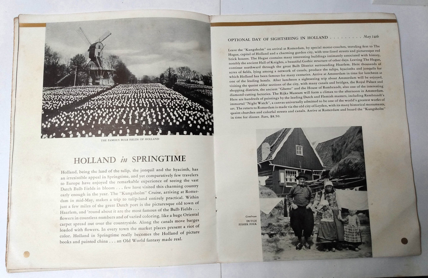 Swedish American Line Kungsholm 1937 Coronation King George VI Cruise - TulipStuff