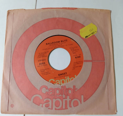 The Sweet Ballroom Blitz / Restless Glam Rock 7" Vinyl Capitol 1974 - TulipStuff