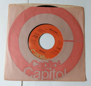 The Sweet Ballroom Blitz / Restless Glam Rock 7" Vinyl Capitol 1974 - TulipStuff