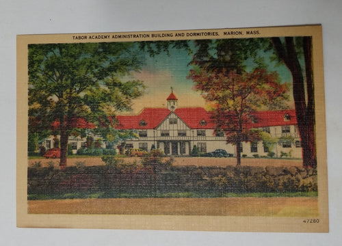 Tabor Academy Administration Building Dormitories Marion Massachusetts 1940's - TulipStuff