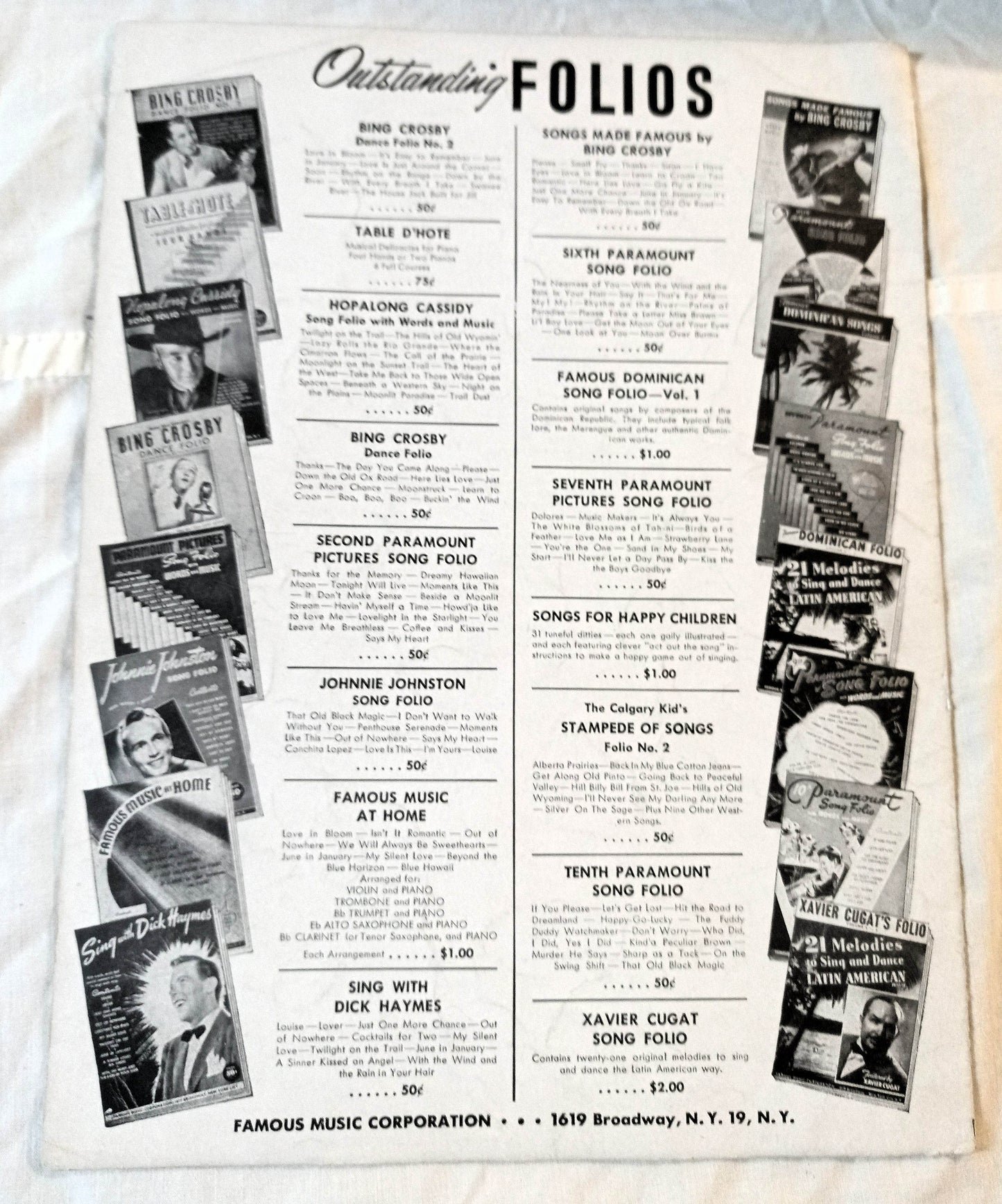 Tallahassee Variety Girl Frank Loesser Sheet Music 1947 - TulipStuff