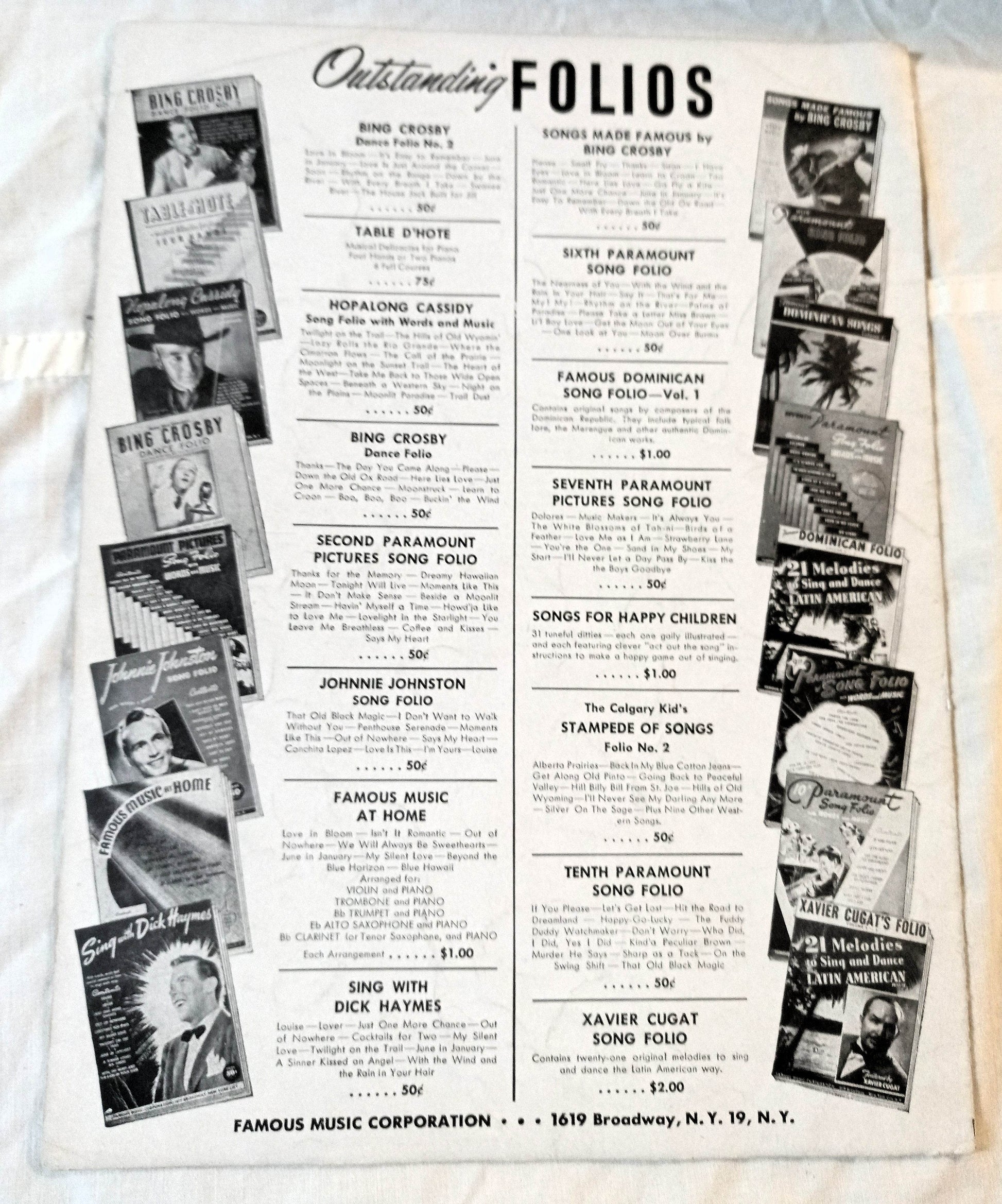 Tallahassee Variety Girl Frank Loesser Sheet Music 1947 - TulipStuff