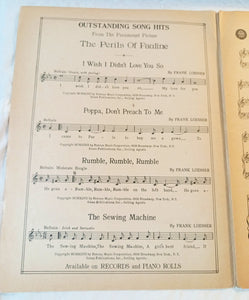 Tallahassee Variety Girl Frank Loesser Sheet Music 1947 - TulipStuff