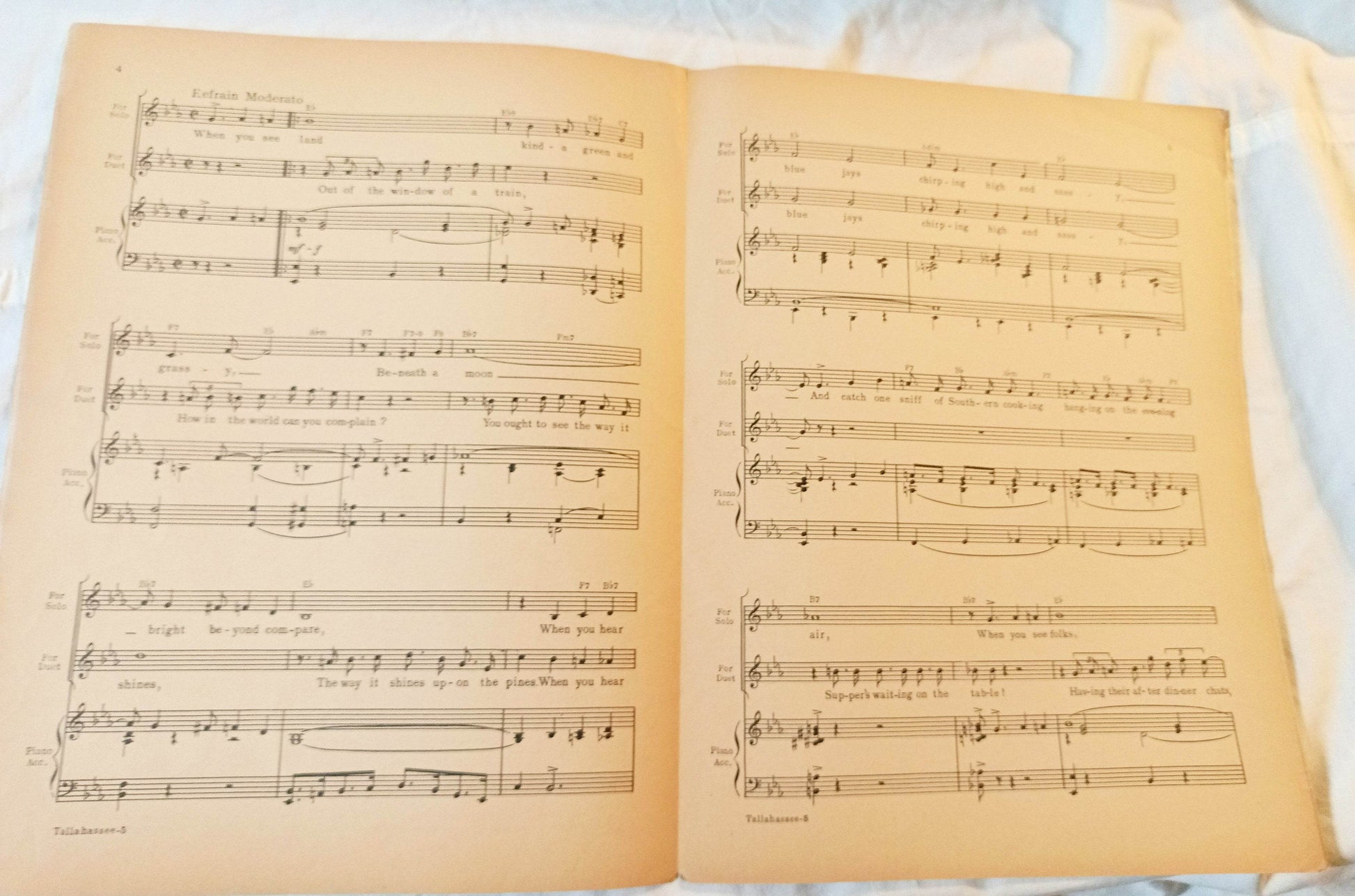 Tallahassee Variety Girl Frank Loesser Sheet Music 1947 - TulipStuff