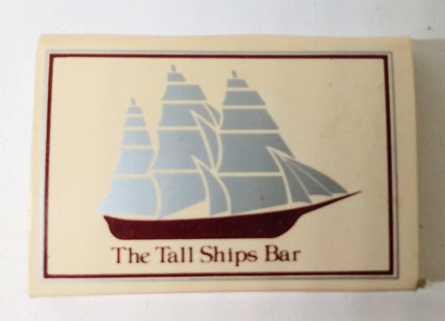 The Tall Ships Bar Vista Hotel 3 World Trade Center NYC Matchbook 1980's - TulipStuff