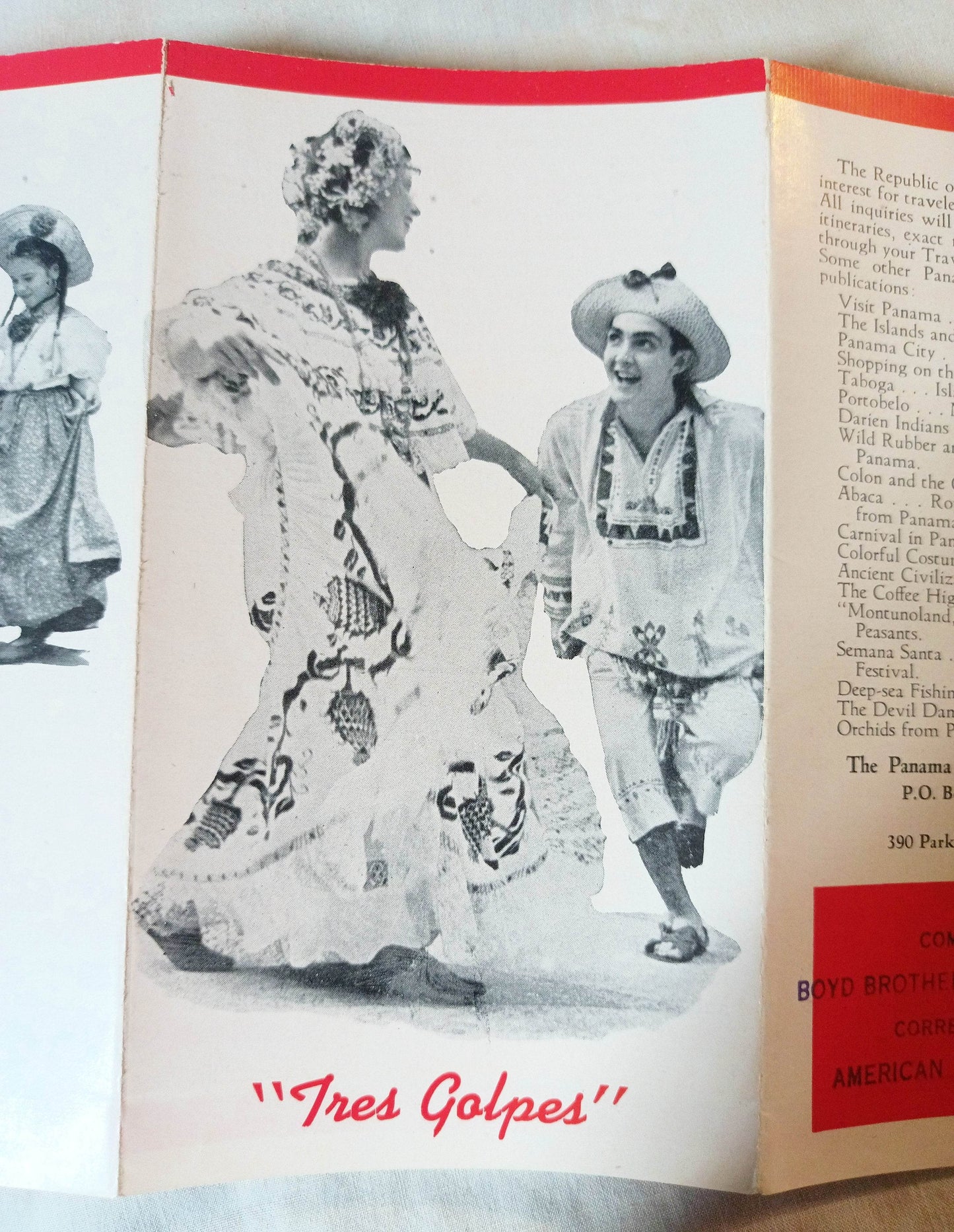 Tamborito Panama's National Dance Brochure Early 1950's - TulipStuff