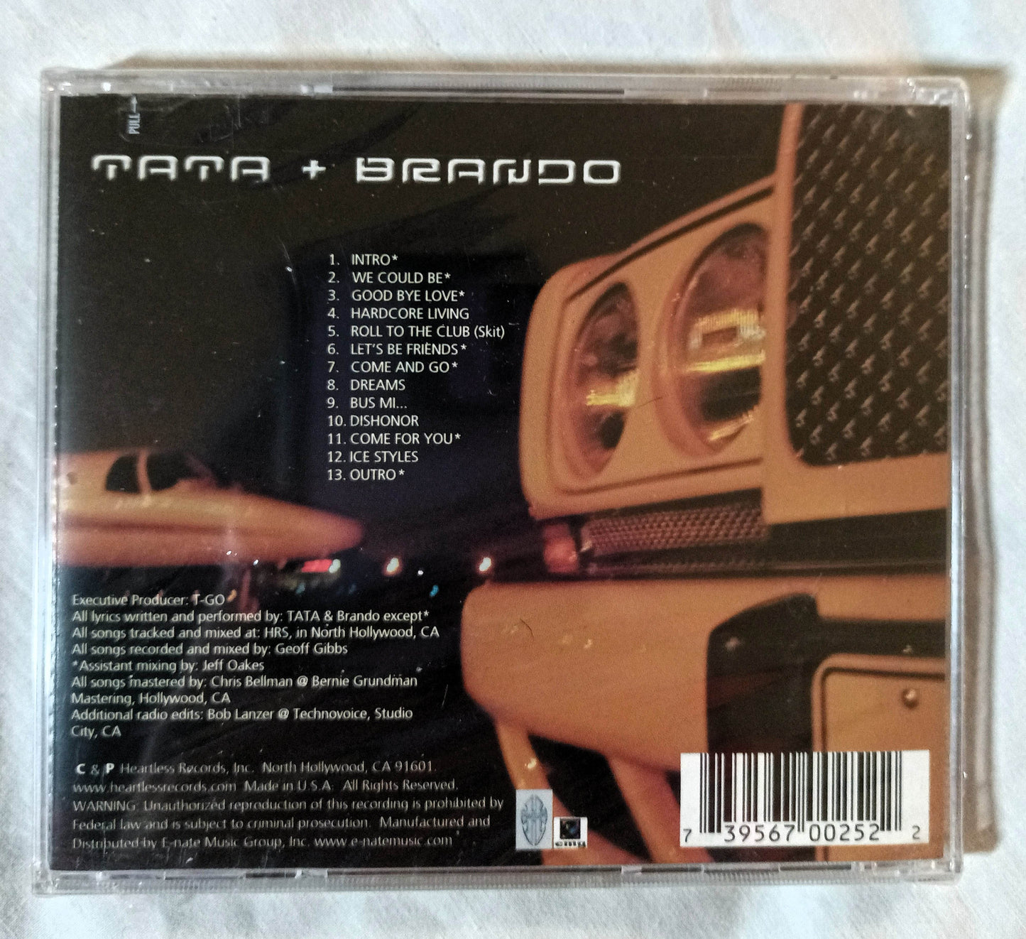 Tata & Brando S/T Reggae Pop Rap Album CD Heartless 2001 - TulipStuff