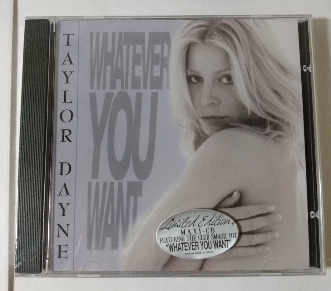 Taylor Dayne Whatever You Want Remixes House Music Maxi-Single CD 1998 - TulipStuff