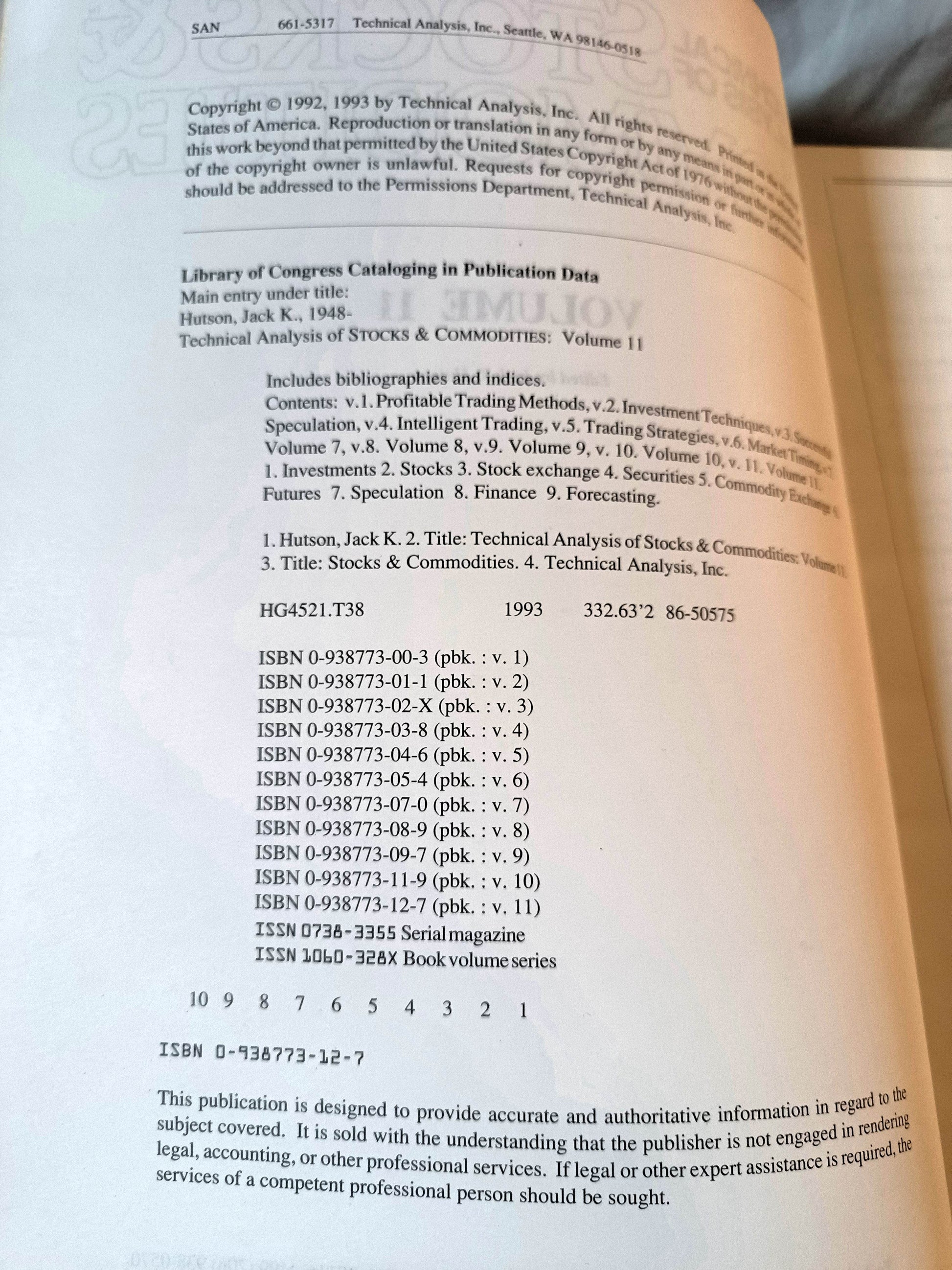 Technical Analysis of Stocks & Commodities Volume 11 Hutson 1994 - TulipStuff