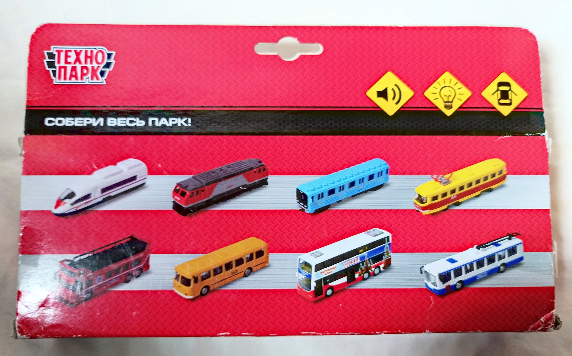 TechnoPark CT12-463-2 Moscow Mosgortrans Tatra T3SU Tram (light sound) - Tuliptuff