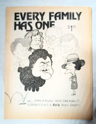 Every Family Has One Ted Kennedy Satire Comedy Book 1982 - TulipStuff
