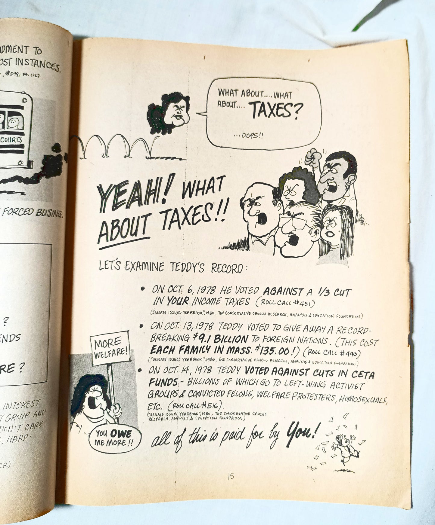 Every Family Has One Ted Kennedy Satire Comedy Book 1982 - TulipStuff