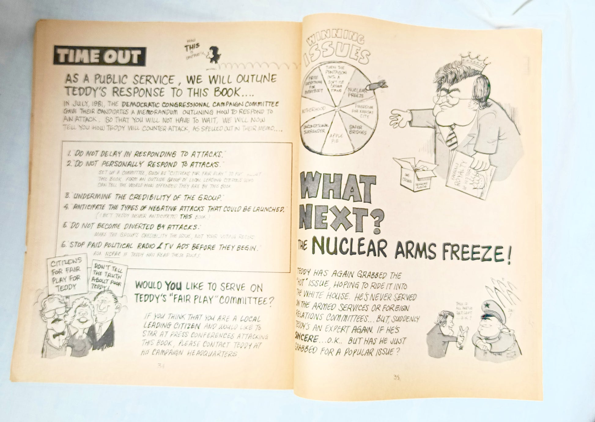 Every Family Has One Ted Kennedy Satire Comedy Book 1982 - TulipStuff