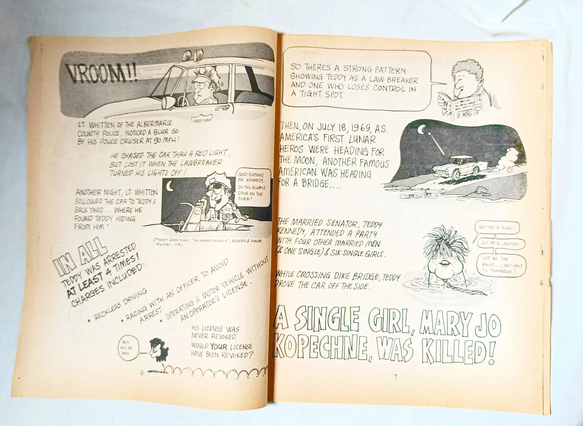 Every Family Has One Ted Kennedy Satire Comedy Book 1982 - TulipStuff
