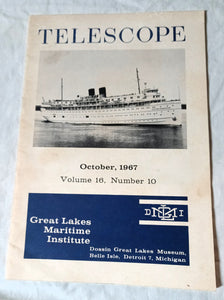 Telescope Oct 1967 Great Lakes Maritime Institute ss South American - TulipStuff