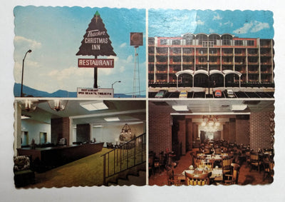 Thacker Christmas Inn Caryville Tennessee Postcard 1970's - TulipStuff