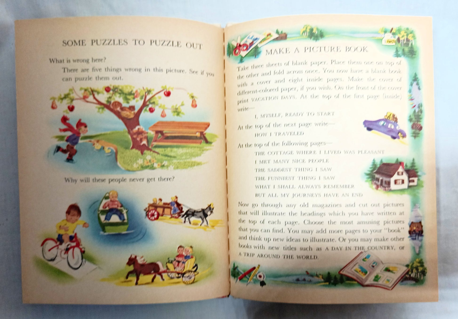 The Busy Book Rhymes And Riddles And Things To Do Elf Book 1952 - TulipStuff
