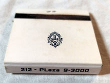 Load image into Gallery viewer, The Plaza Hotel 5th Ave 59th St New York Matchbook Late 1970&#39;s - TulipStuff
