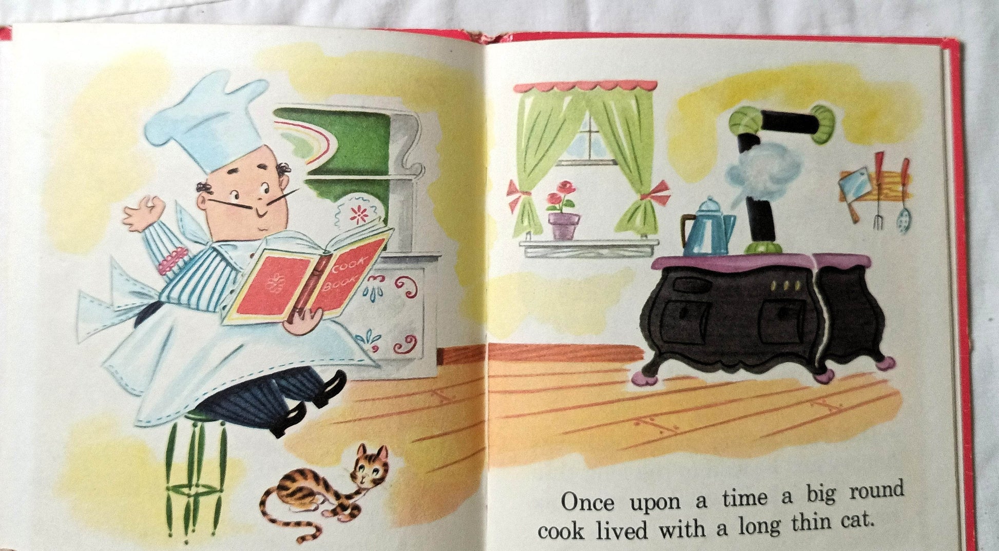 The Runaway Pancake Ben Williams Whitman Tell-A-Tale Hardcover 1956 - TulipStuff