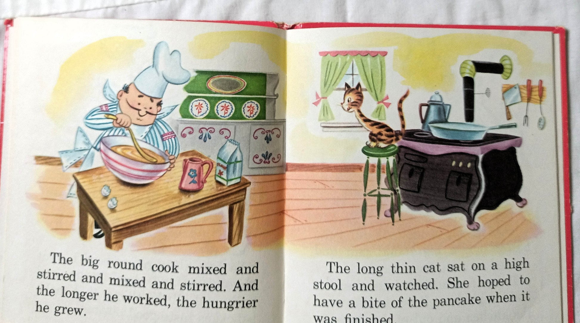 The Runaway Pancake Ben Williams Whitman Tell-A-Tale Hardcover 1956 - TulipStuff