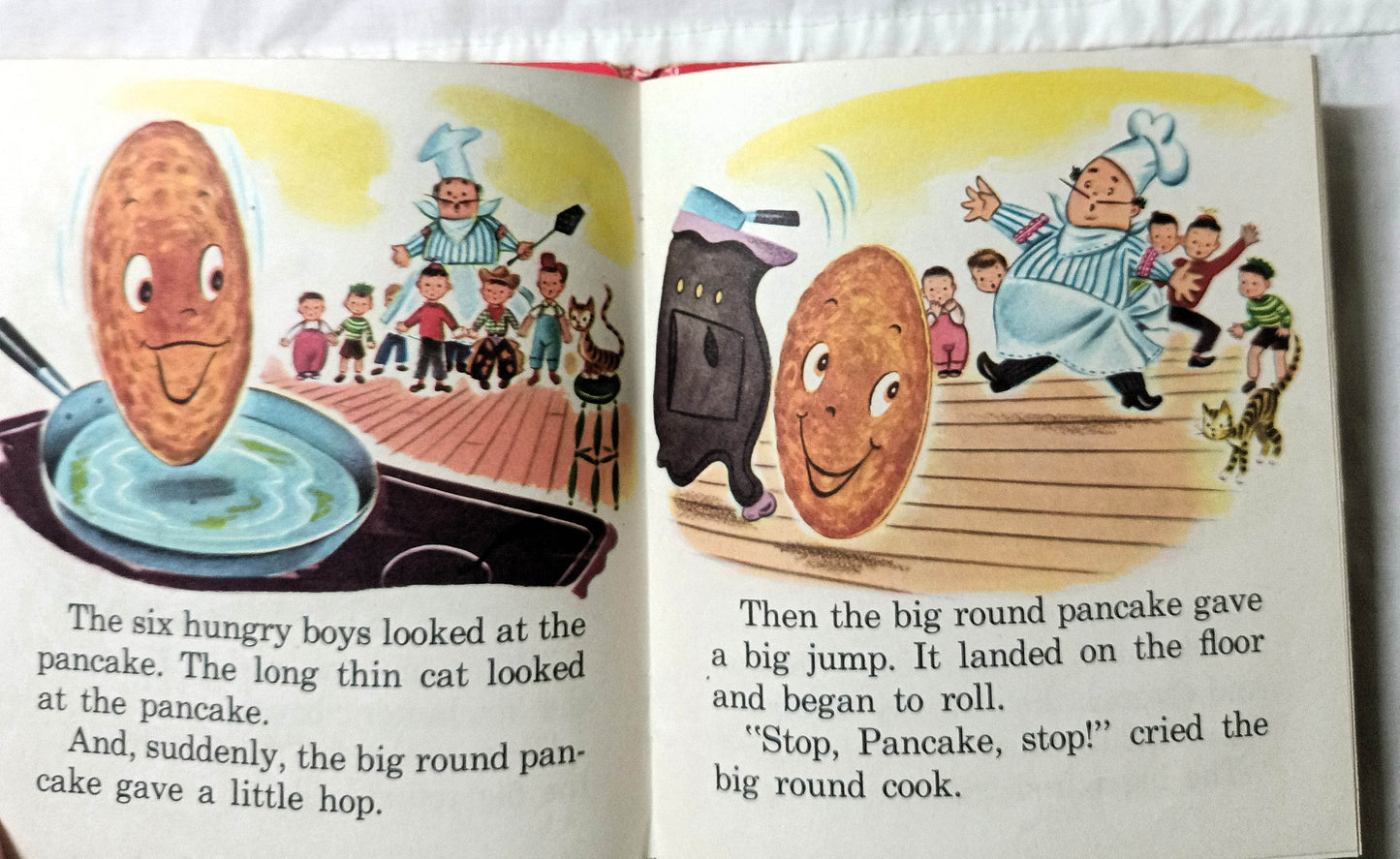 The Runaway Pancake Ben Williams Whitman Tell-A-Tale Hardcover 1956 - TulipStuff