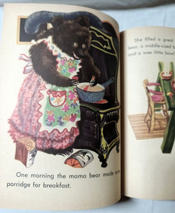 The Three Bears Little Golden Book Hardcover 1948 Rojankovsky - TulipStuff