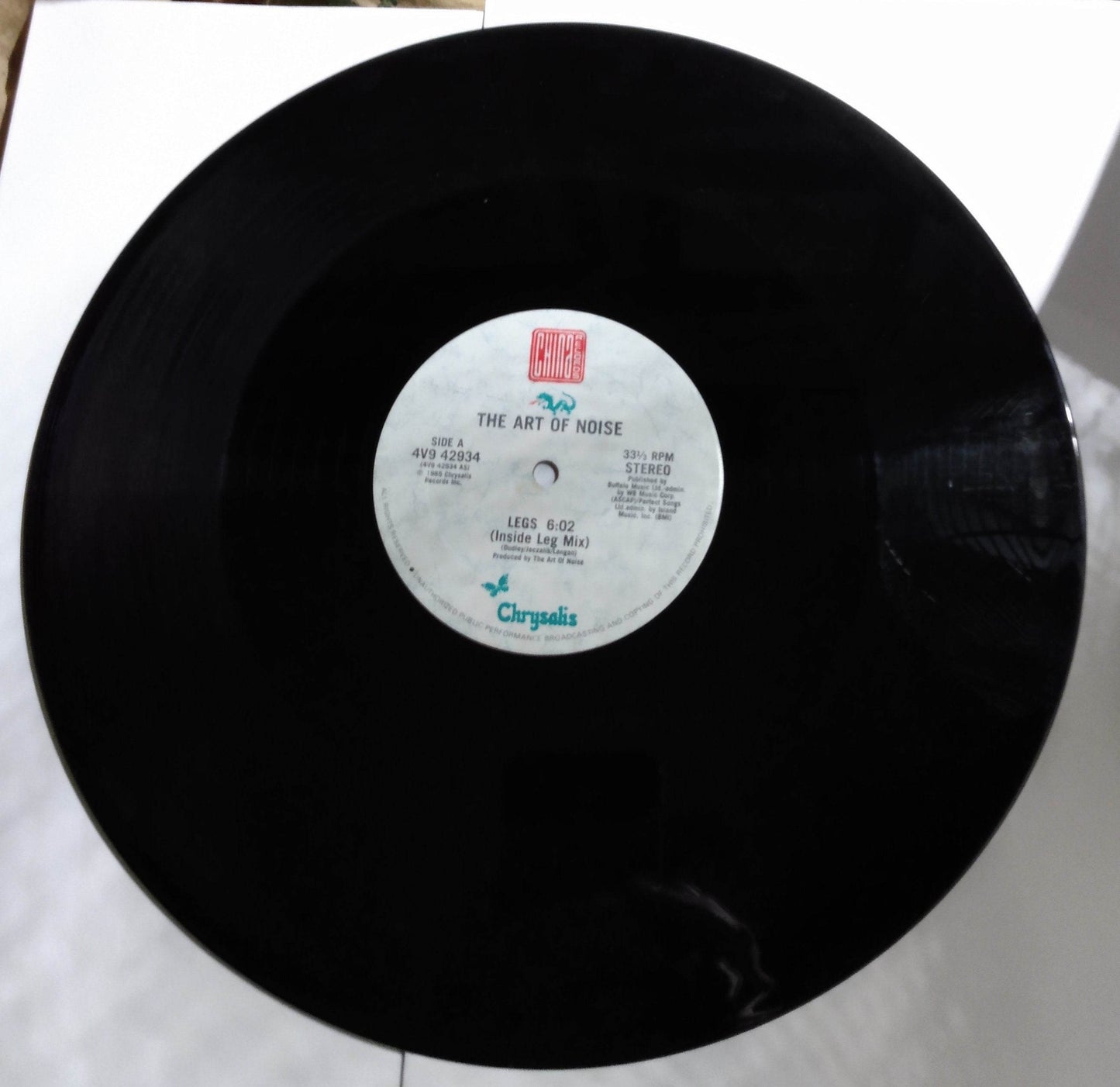 The Art Of Noise Legs 12" Single Vinyl Record Synthpop Chrysalis 1985 - TulipStuff