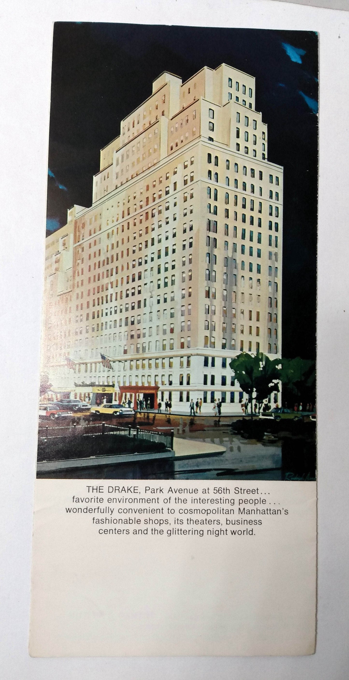 The Drake Hotel Park Avenue Midtown New York Mid 1960's Brochure - TulipStuff