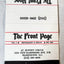 The Front Page Restaurant Grille Washington DC Matchbook Cover 1990's - TulipStuff
