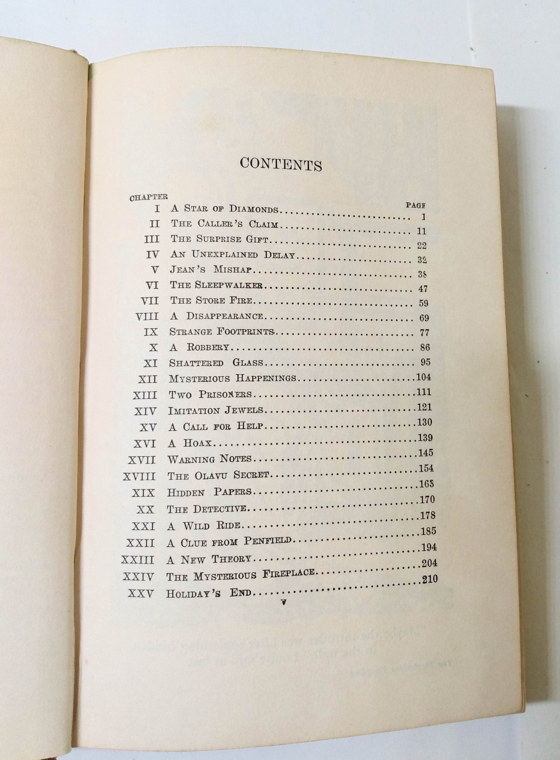 The Mysterious Fireplace Dana Girls Mystery #10 Carolyn Keene 1941 - TulipStuff