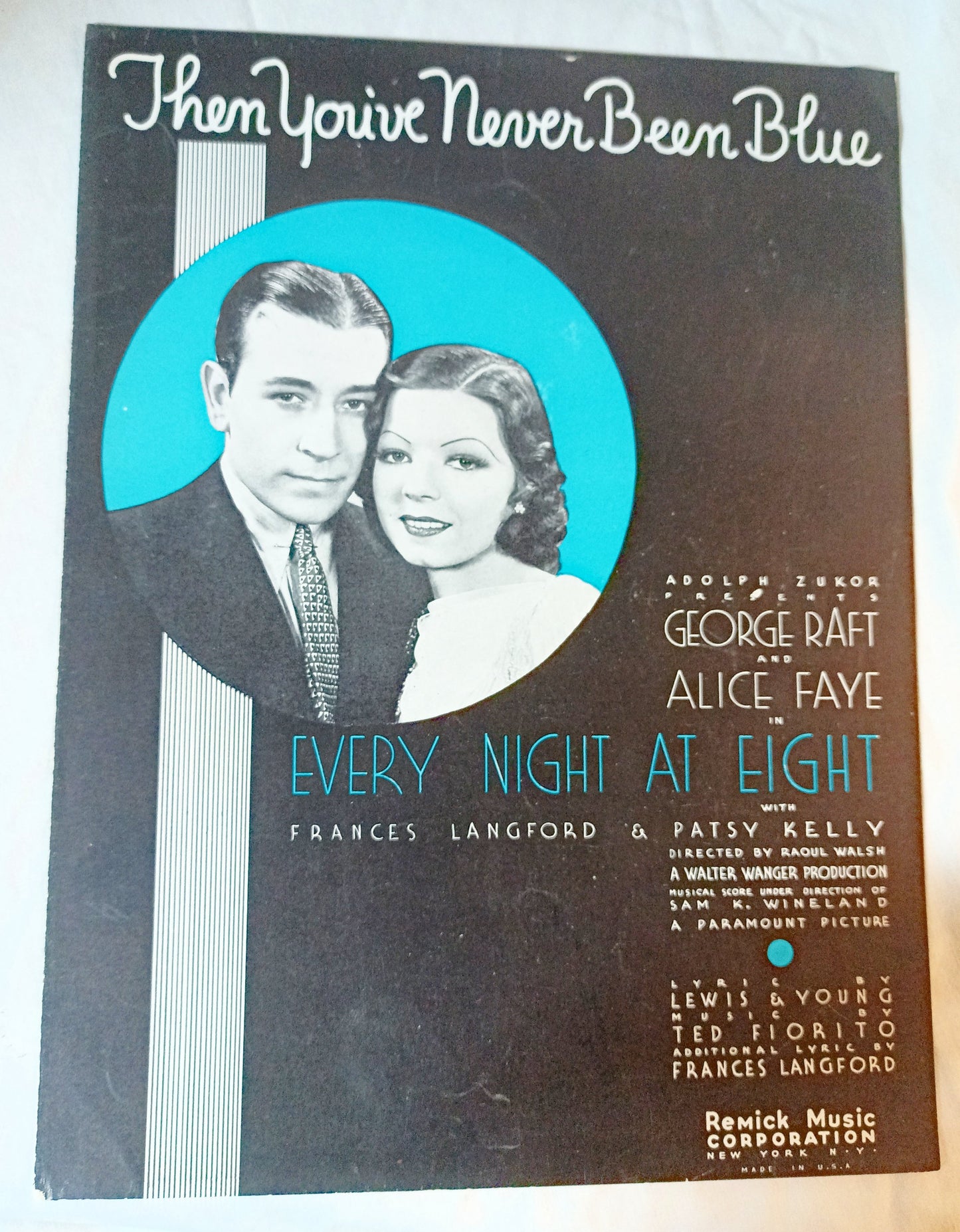 Then You've Never Been Blue Every Night At Eight Alice Faye 1935 - TulipStuff