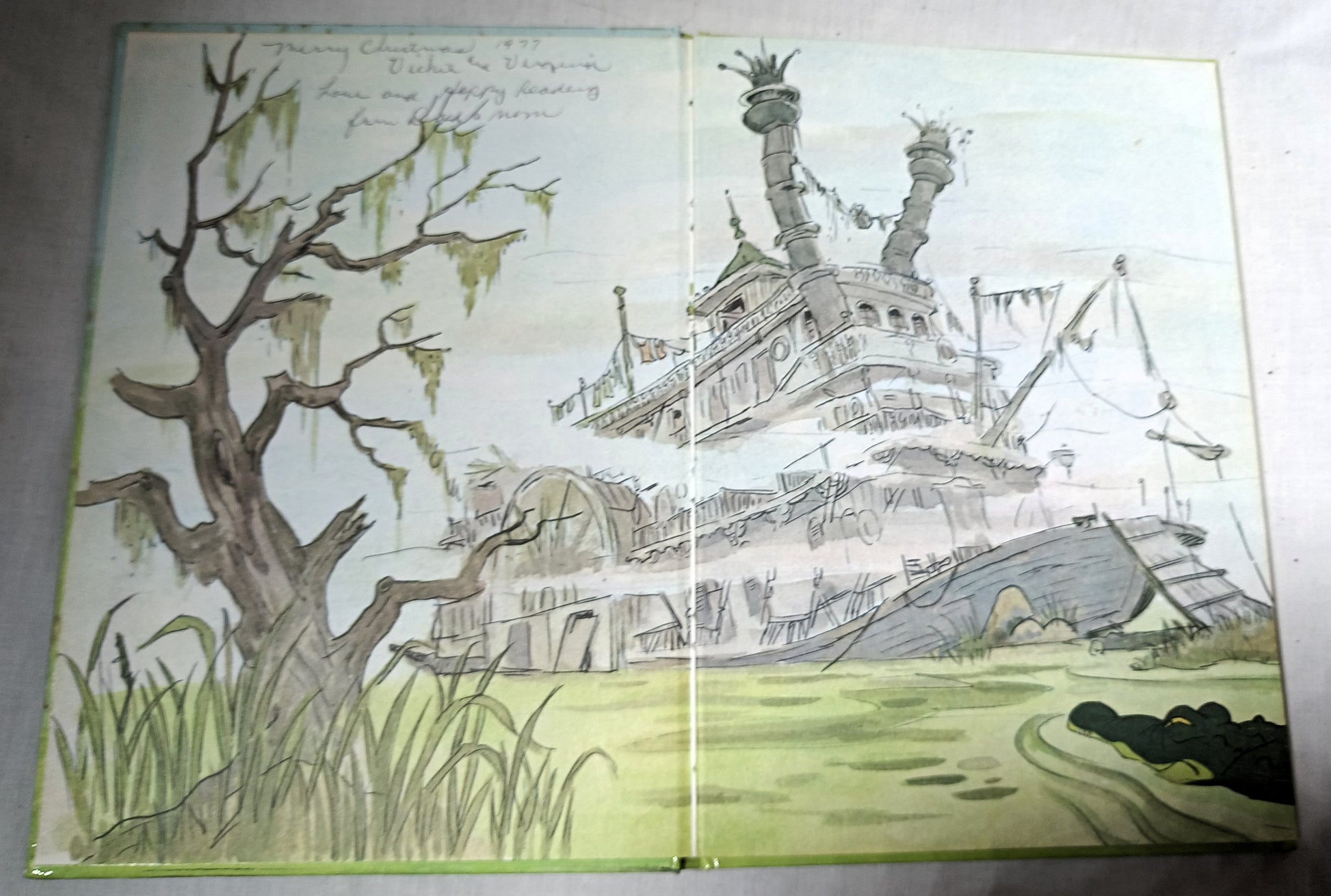 The Rescuers Walt Disney Productions Random House Hardcover Book 1977 - TulipStuff