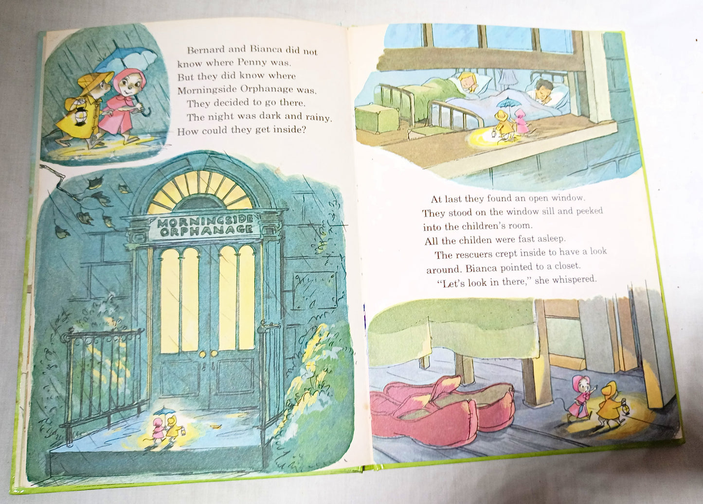The Rescuers Walt Disney Productions Random House Hardcover Book 1977 - TulipStuff