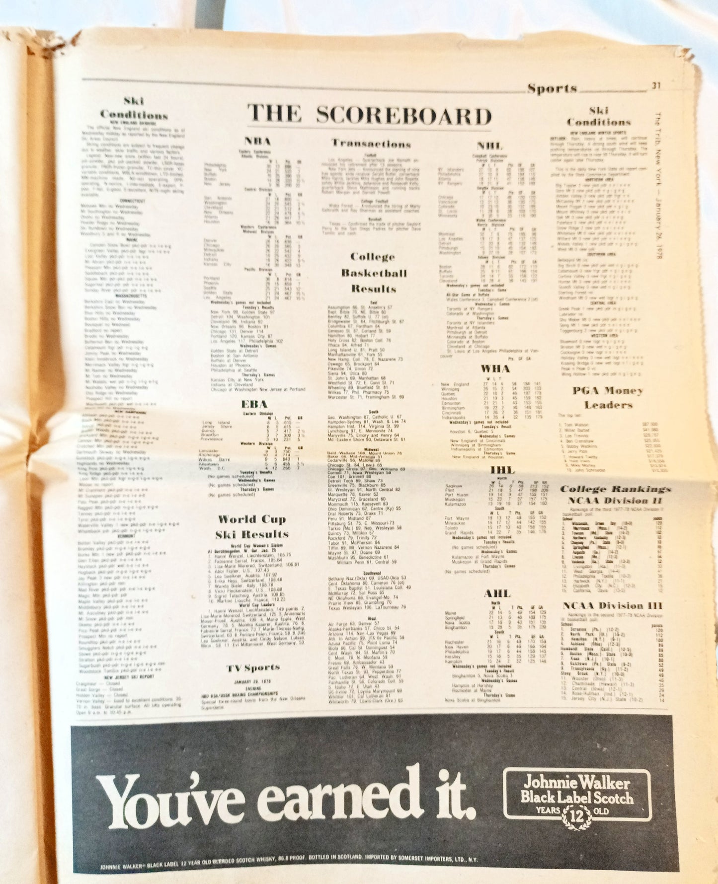 The Trib New York Tabloid Newspaper January 28 1978 NYC Flooding Sadat - TulipStuff