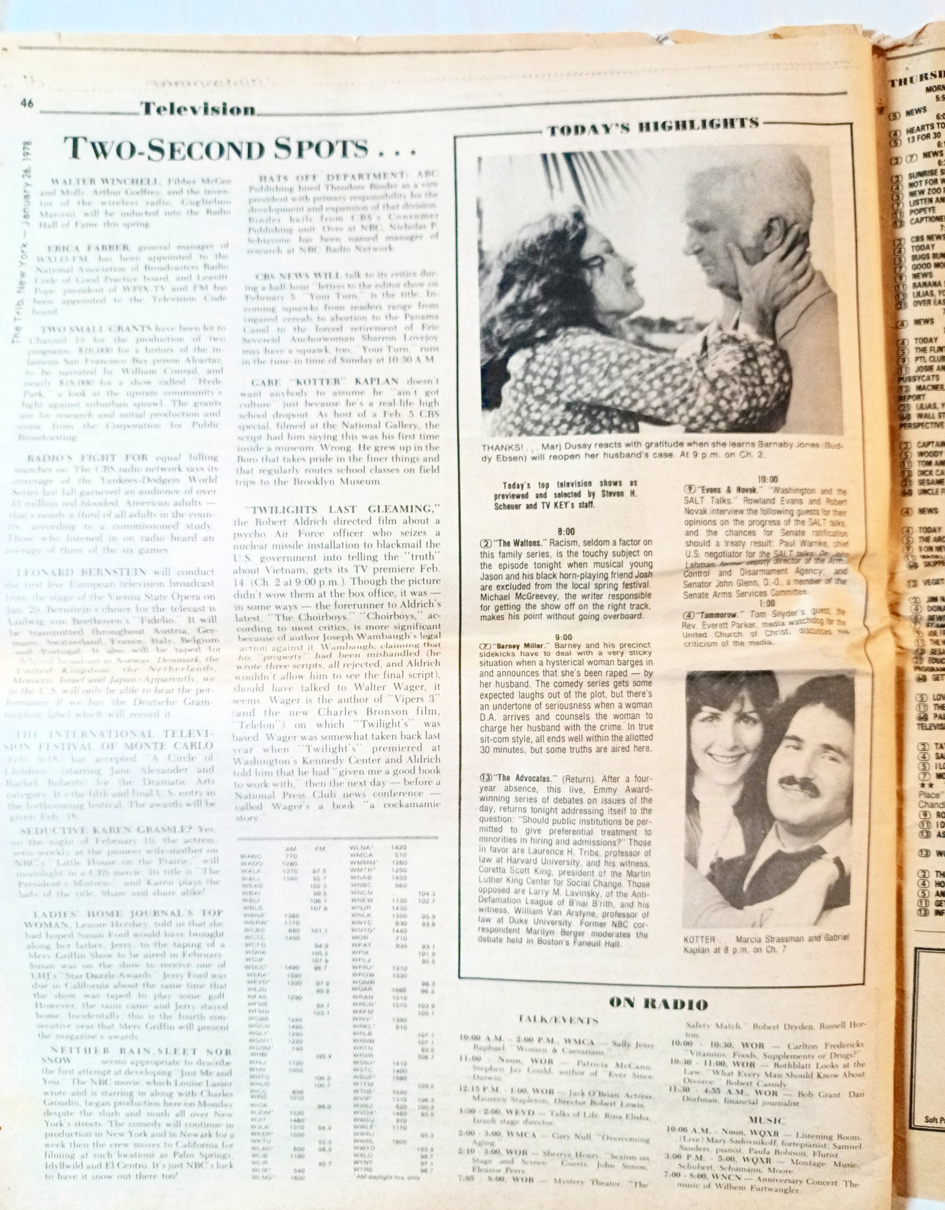 The Trib New York Tabloid Newspaper January 28 1978 NYC Flooding Sadat - TulipStuff