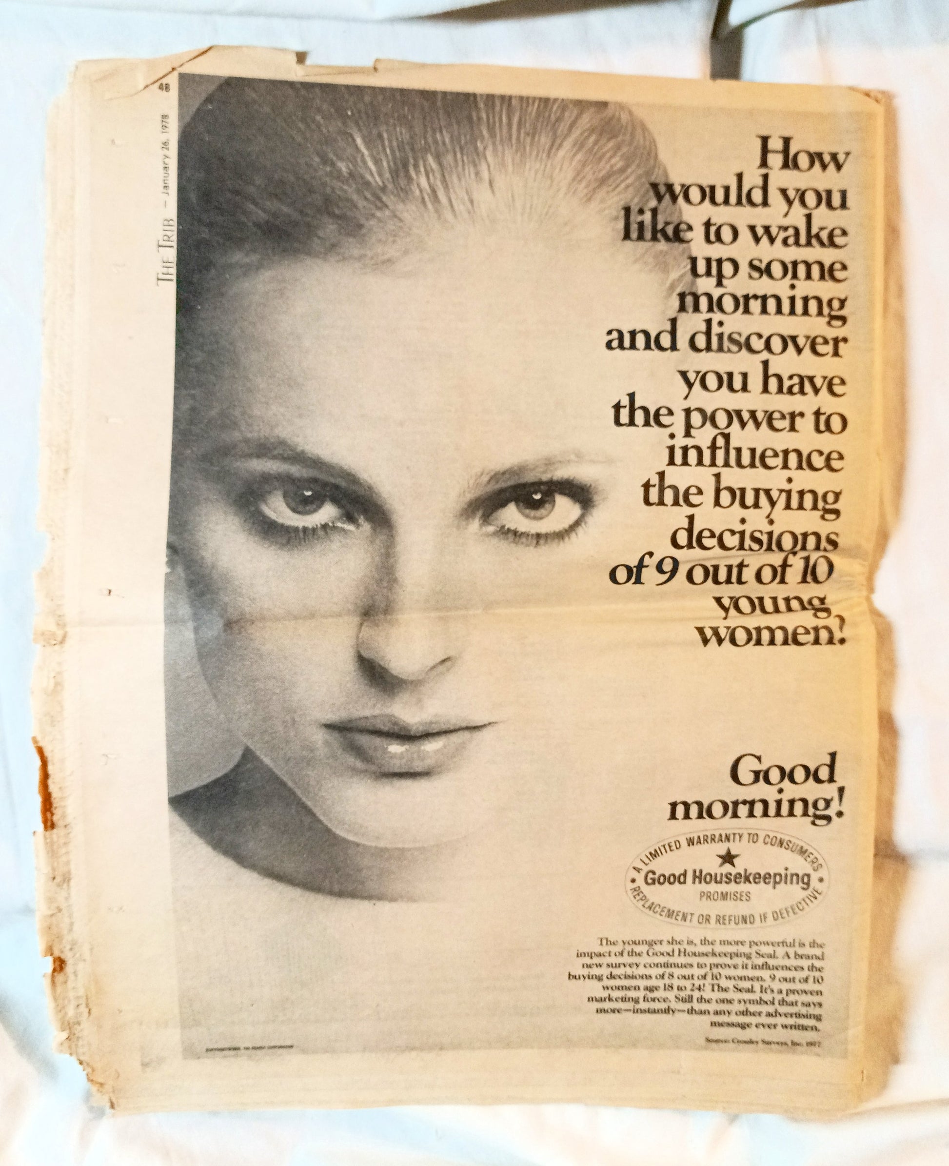 The Trib New York Tabloid Newspaper January 28 1978 NYC Flooding Sadat - TulipStuff