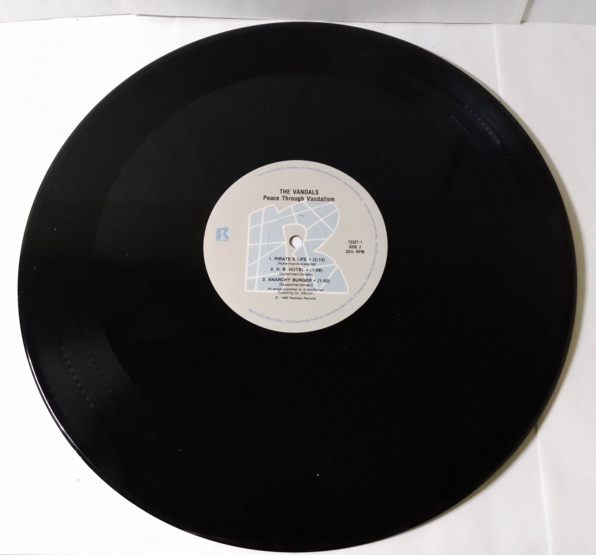 The Vandals Peace Thru Vandalism Punk 12" Vinyl EP Restless 1989 - TulipStuff