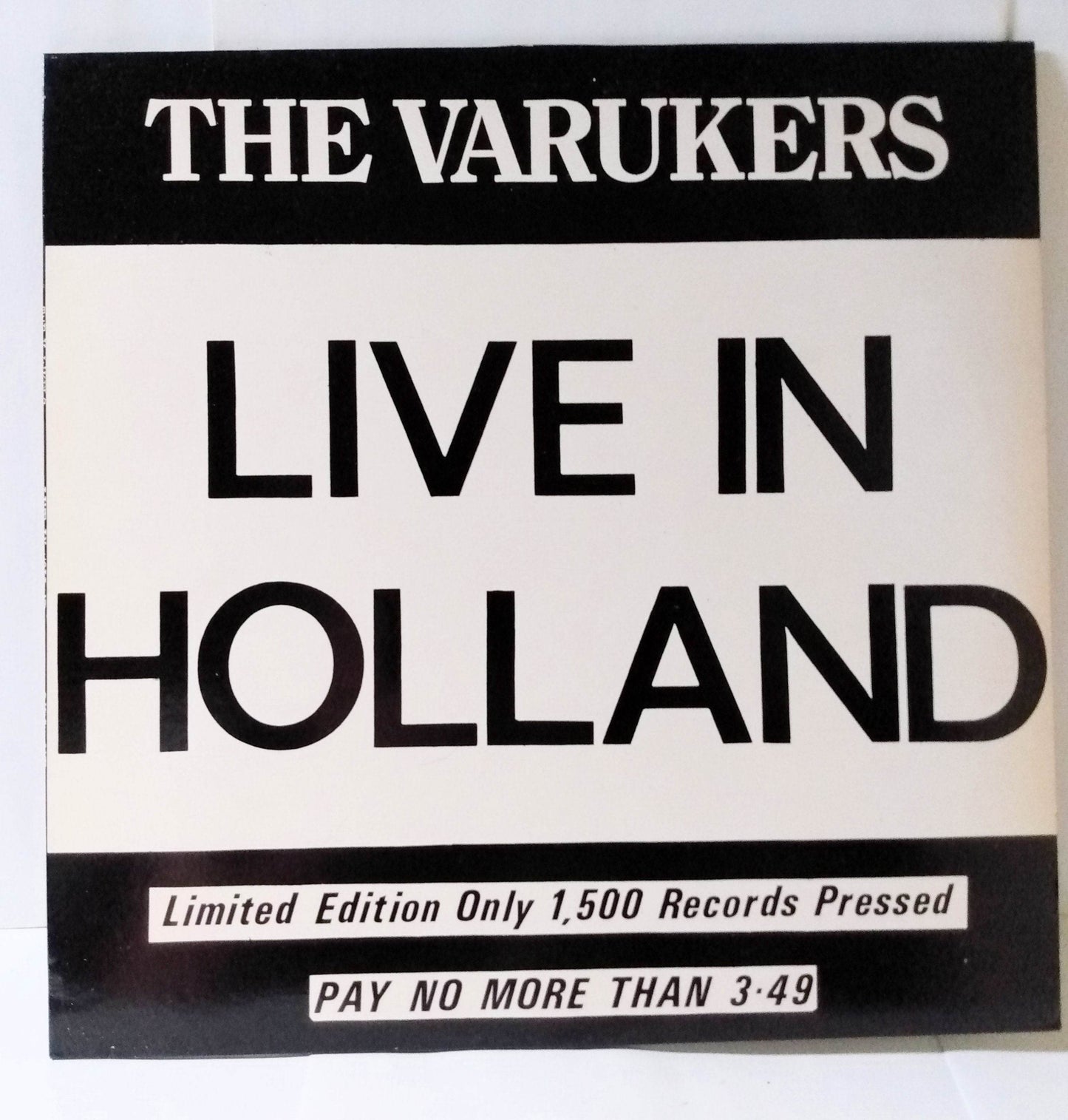 The Varukers Live In Holland UK Political Hardcore Punk Vinyl LP ltd ed 1985 - TulipStuff