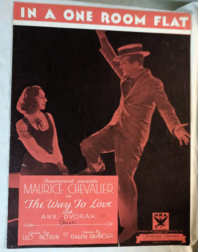 In A One Room Flat The Way To Love Maurice Chevalier Ann Dvorak 1933 - TulipStuff