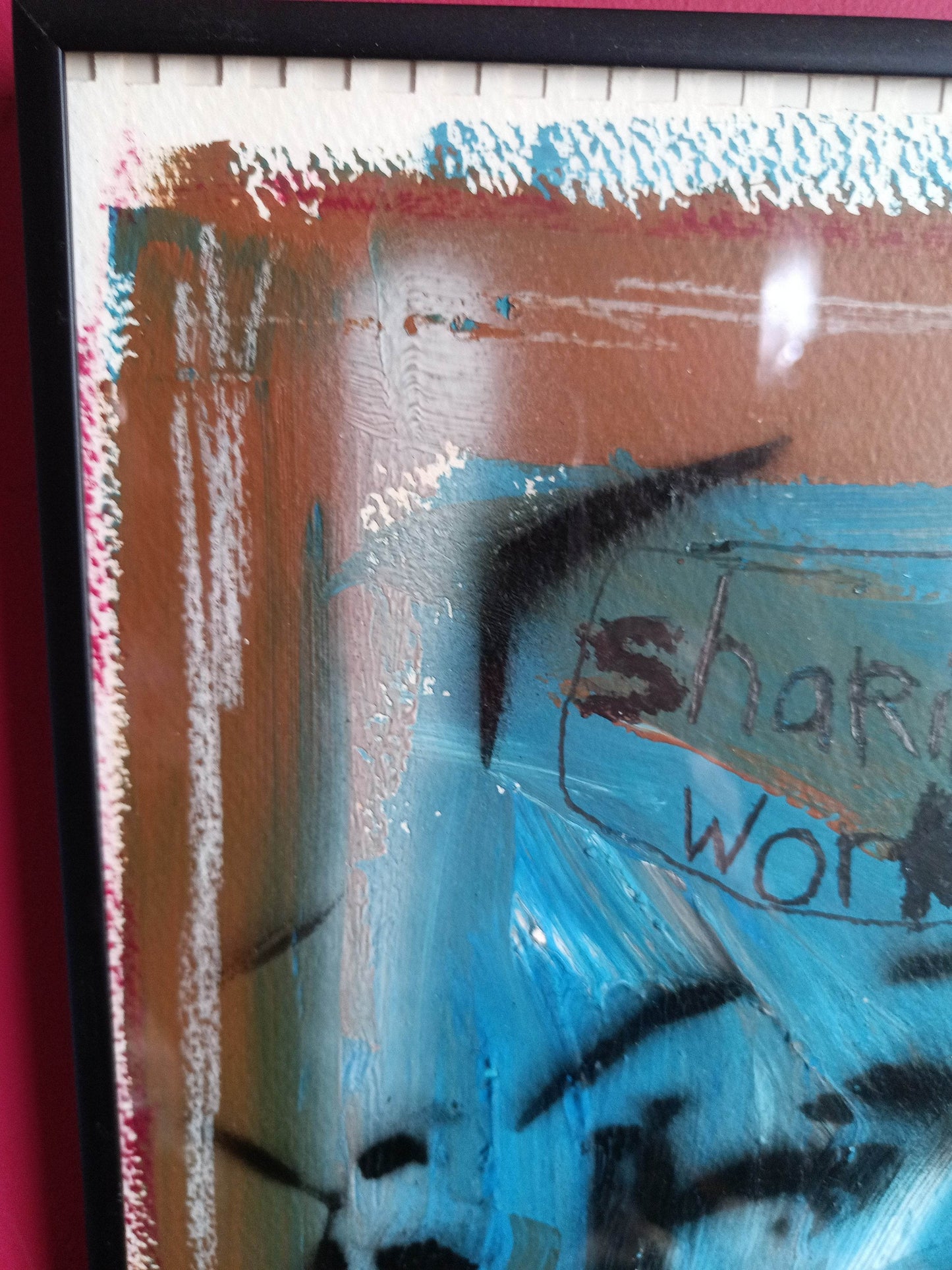 THH70 Sharing Works 11x15 Mixed Media Painting 2000 - TulipStuff