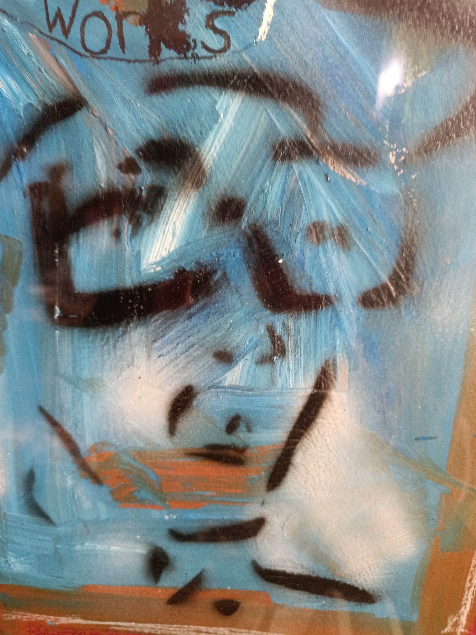 THH70 Sharing Works 11x15 Mixed Media Painting 2000 - TulipStuff