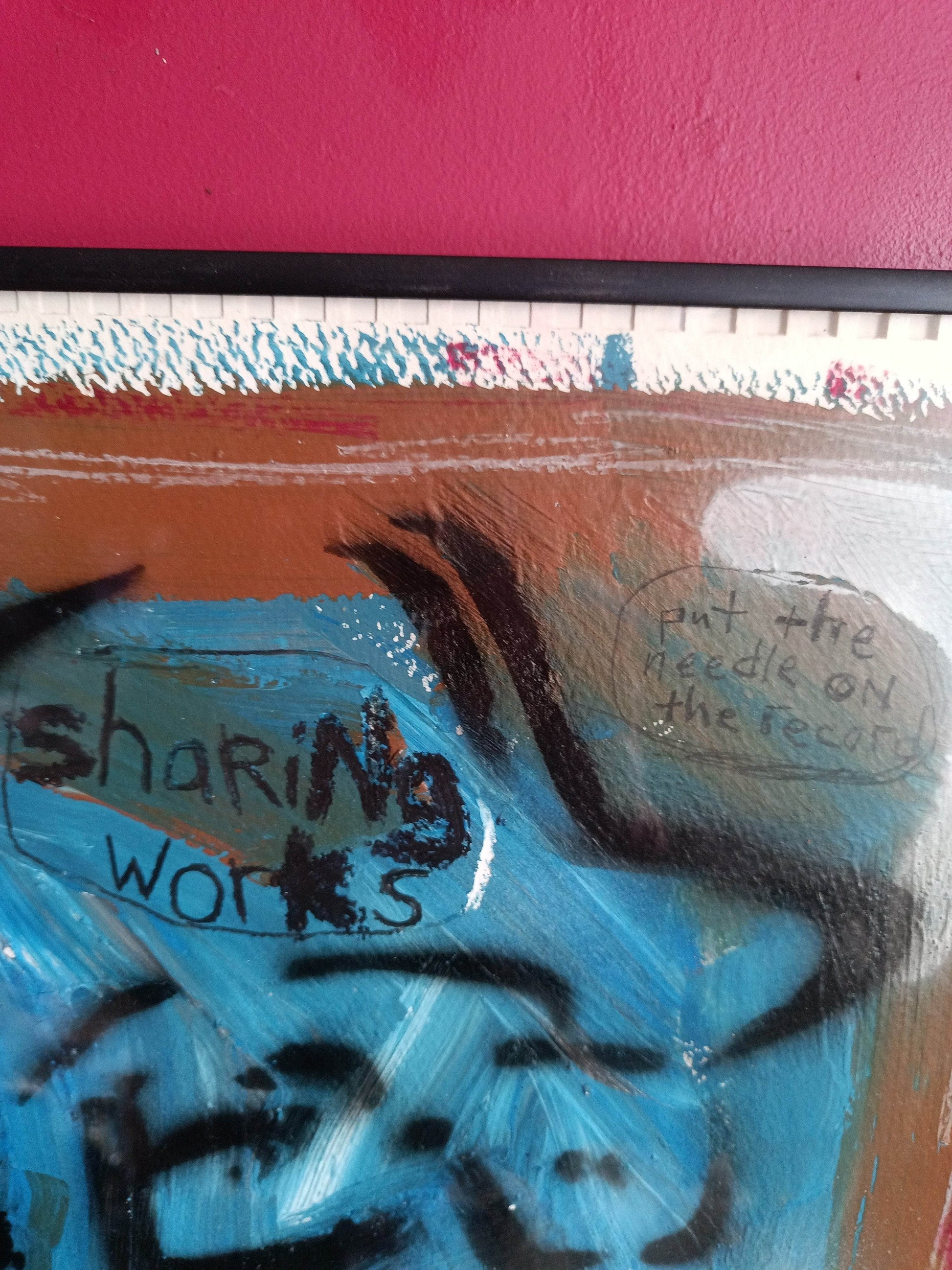 THH70 Sharing Works 11x15 Mixed Media Painting 2000 - TulipStuff