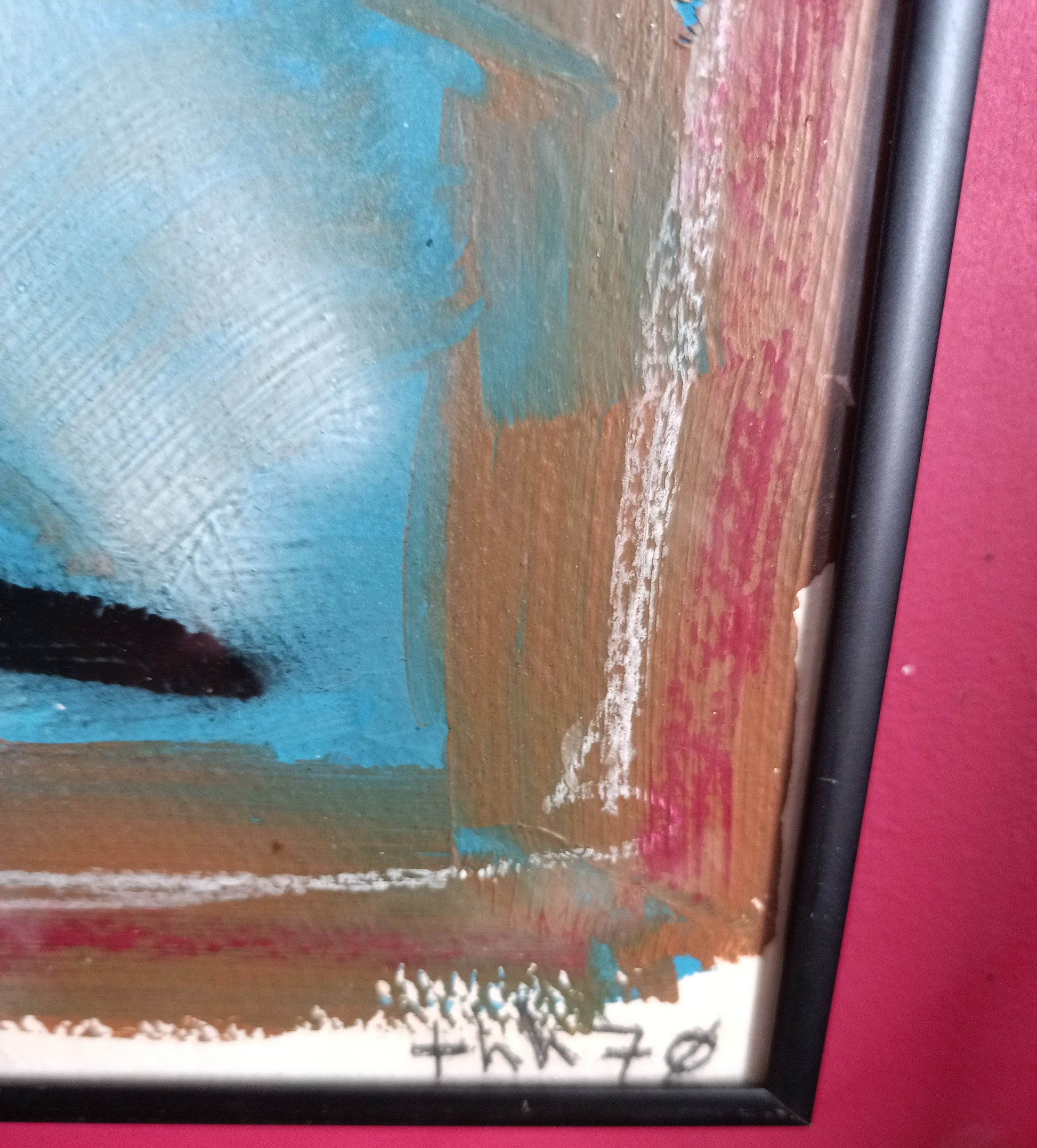 THH70 Sharing Works 11x15 Mixed Media Painting 2000 - TulipStuff