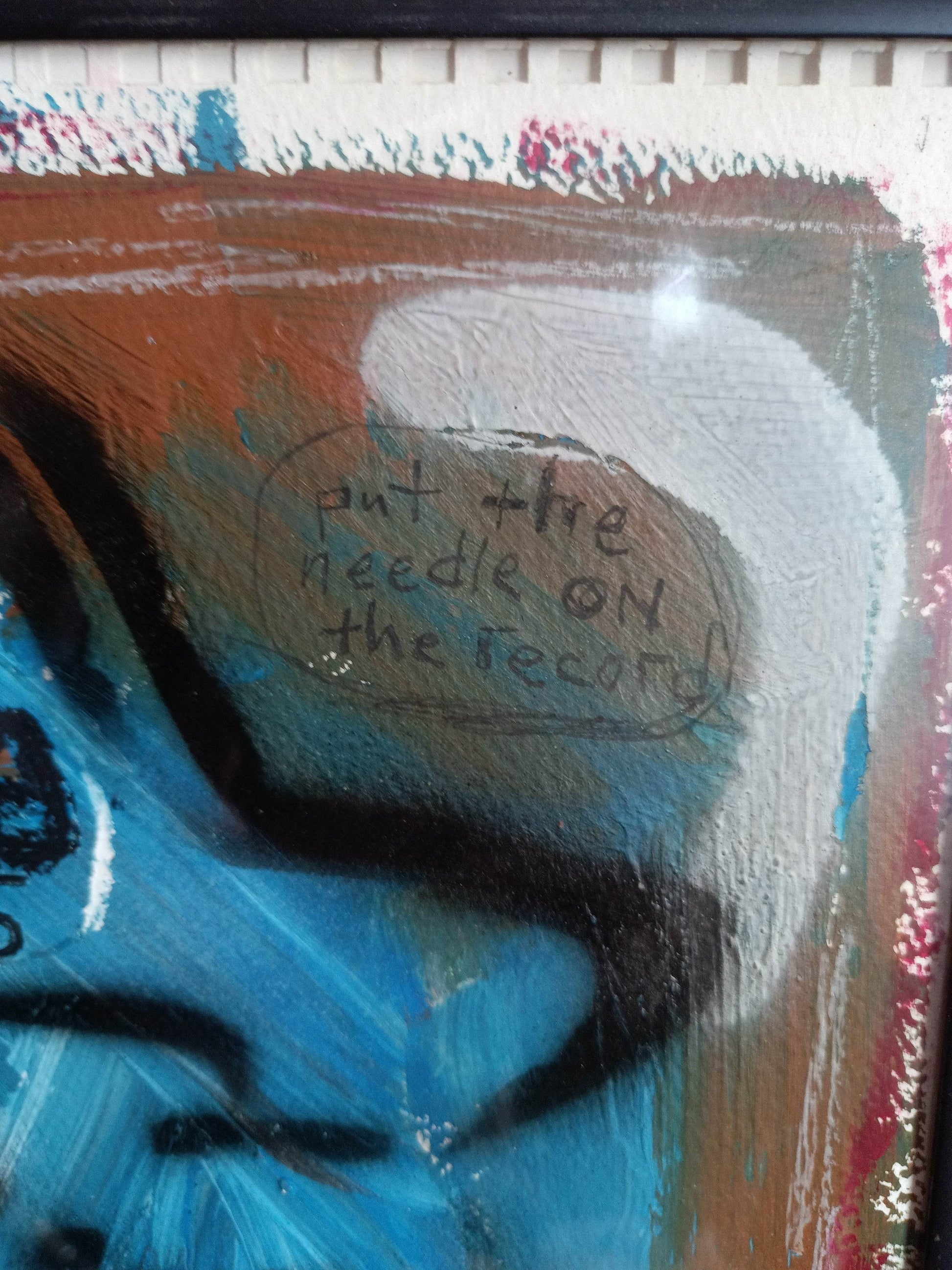 THH70 Sharing Works 11x15 Mixed Media Painting 2000 - TulipStuff