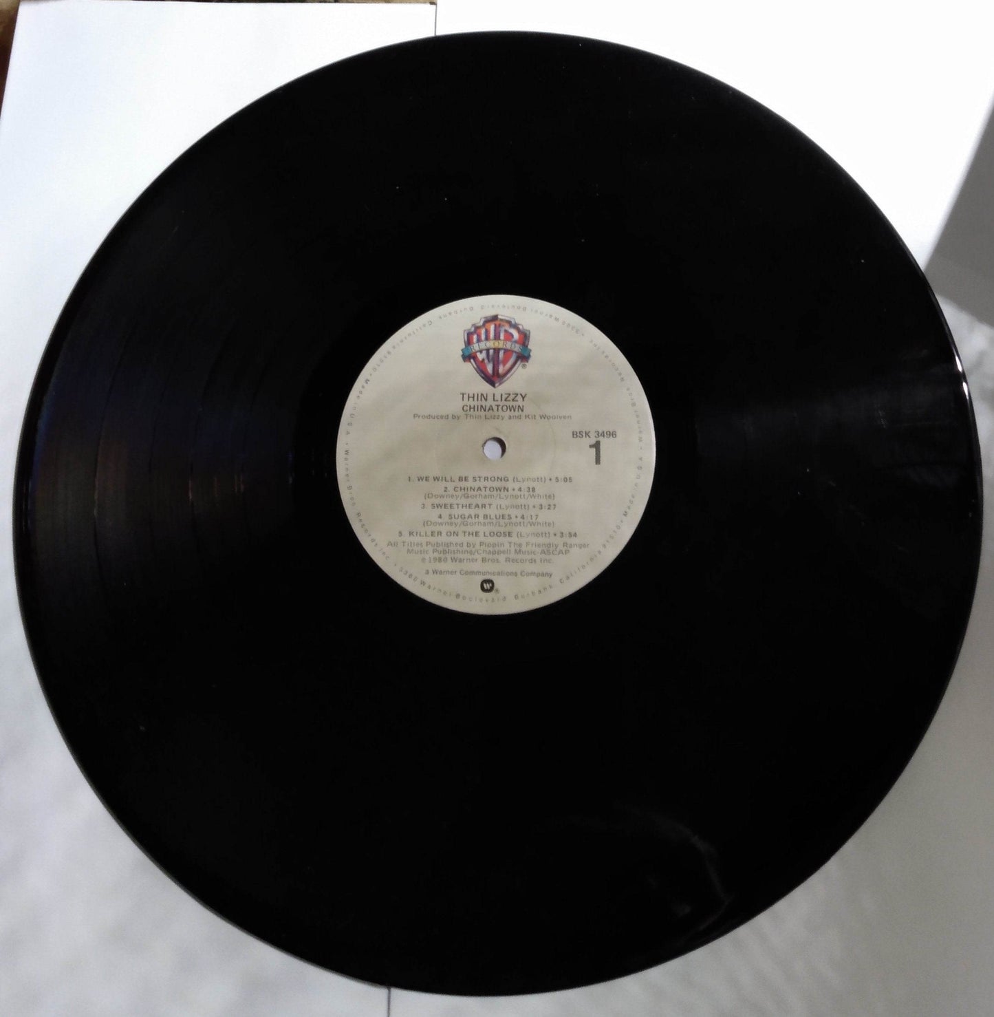 Thin Lizzy Chinatown Irish Hard Rock BSK 3496 12" Vinyl LP 1980 - TulipStuff