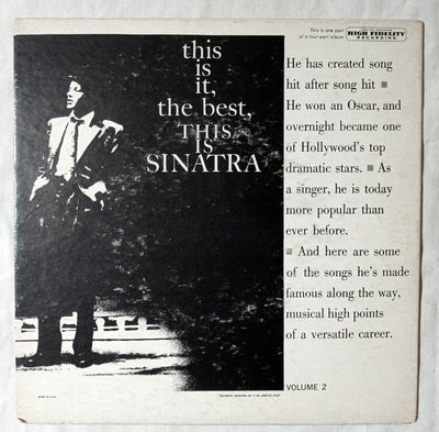 Frank Sinatra This Is Sinatra Volume 2 Part 4 7" Vinyl EP Capitol 1958 - TulipStuff