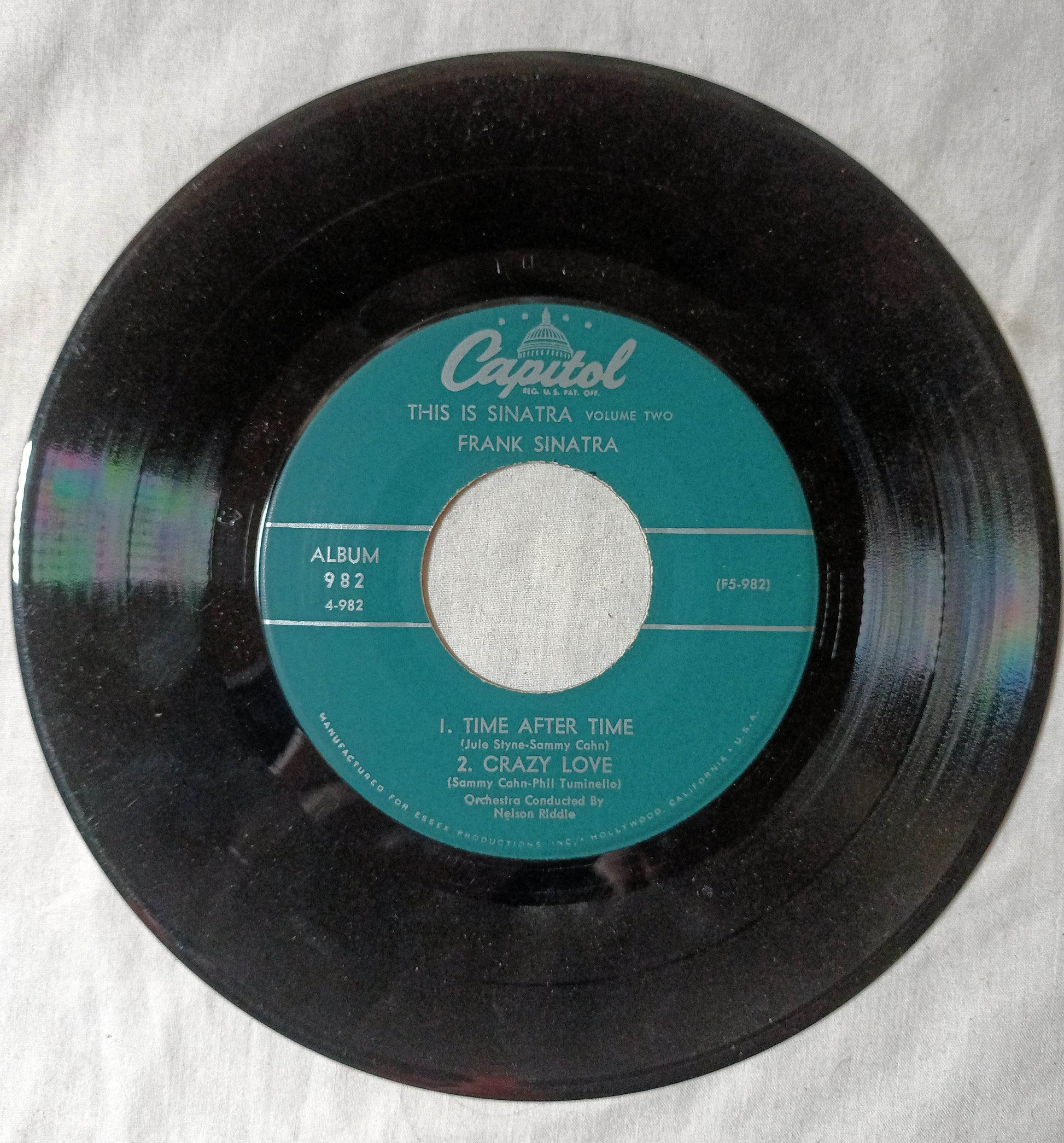 Frank Sinatra This Is Sinatra Volume 2 Part 4 7" Vinyl EP Capitol 1958 - TulipStuff